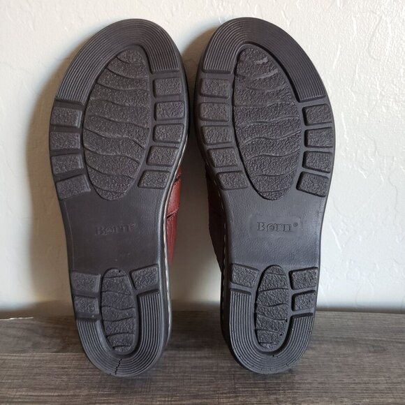 Born Leather Fisherman Slide Sandals Brown Size Women's 9 Comfort Slip-On - Picture 9 of 11